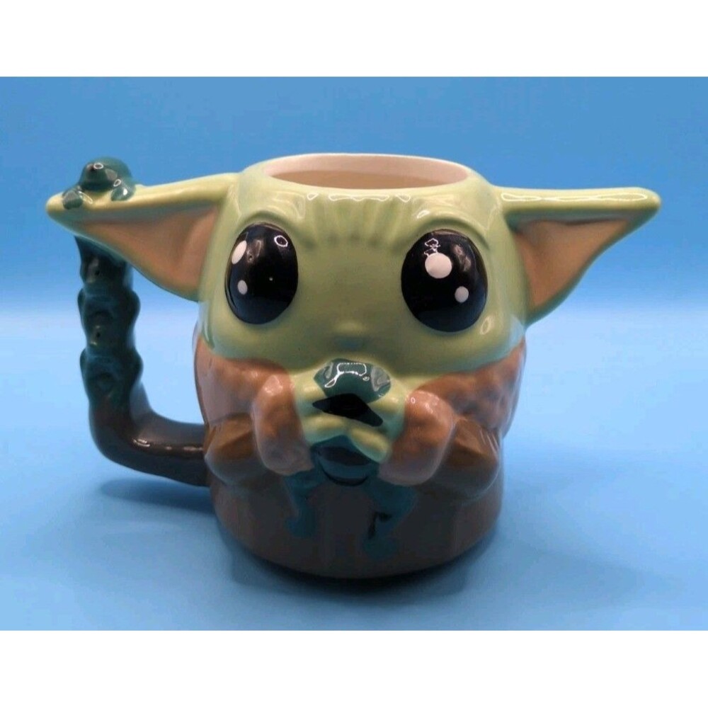 Star Wars Grogu Baby Yoda 3D Ceramic Mug Zak Designs 11.5 oz Mandalorian